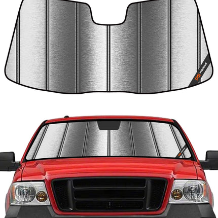 Windshield Sun Shade for Ford F150 2021-2025. Reflective Aluminum Film Front Window Sunshade B