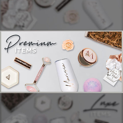 Sincerely, Me Personalized Bridesmaid Proposal Gift with White Premium Spa Set for Rose Gold Bridesmaid Gift (PB1)