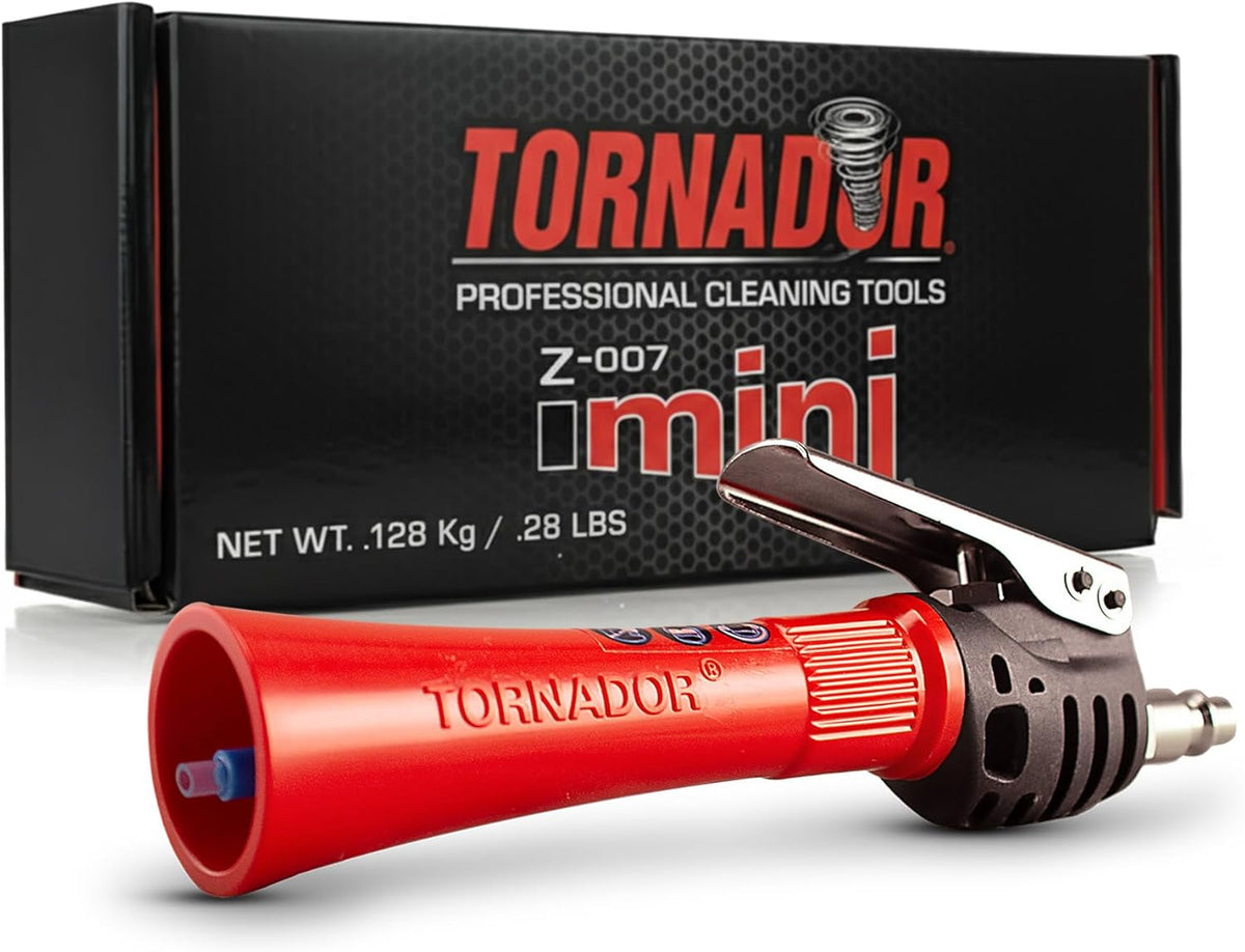Mini | Compact High-Pressure Car Cleaning Tool | Ergonomic Design Speeds Up Interior Detailing | Works with Air