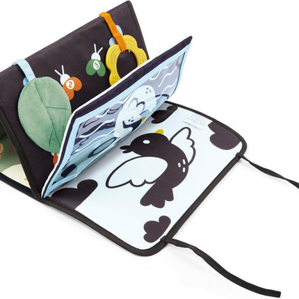 Hape x The Met Tree of Life Tummy Time Mat – Foldable High Contrast Sensory Baby Play Mat with Mirror, Teether & Sensory Ribbons, Ages 0-12M