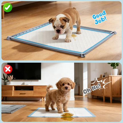 Pee Pad Holder, 24×24 Inch Thickened Silicone Dog Pee Pad Holder Tray