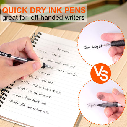 30 Gel Pens, Retractable Gel Ink Roller Pens for Smoothly Writing
