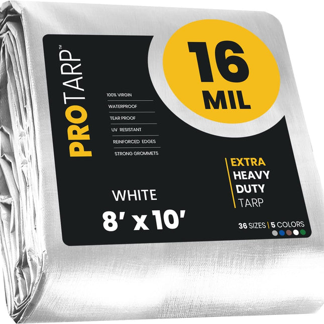Extra Heavy Duty 16 Mil Tarp Cover, Waterproof