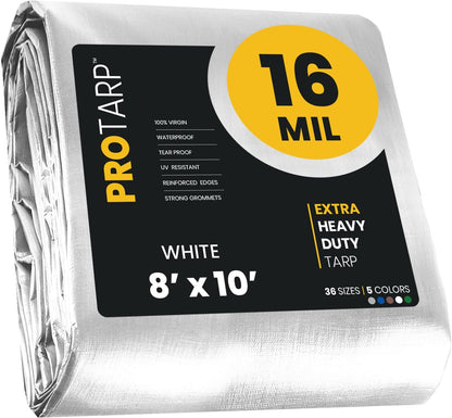 Extra Heavy Duty 16 Mil Tarp Cover, Waterproof