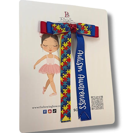 Autism Awareness Hair Bow (2nd Edition)