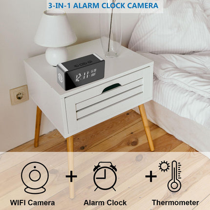 WiFi Wireless Mini Security Camera, Full HD 4K/2K/1080P Surveillance Cam for Home Safety Support 5G&2.4G with Night Vision and Motion Detection, APP Control with SD Storage
