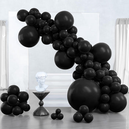 Dark Brown Balloons 100pcs Boho Coffee Neutral Different Sizes