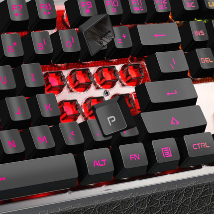 Gaming Keyboard and Mouse Combo, RGB LED Backlit Wired Keyboard with 104 Key Computer PC Gaming Keyboard for PC/Laptop (Black)