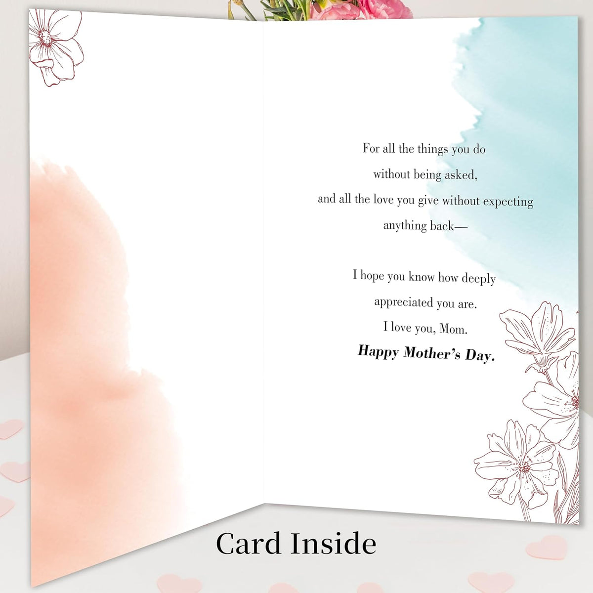 Mothers Day Card,Happy Mothers Day Cards for Mom from Daughter - photo 2