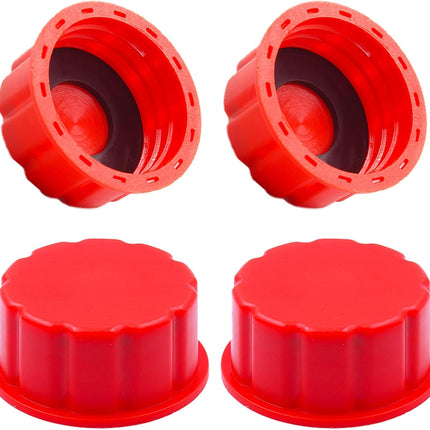 4 PCS Universal Gas Can Cap Replacement - Coarse Thread Fuel Tank Lid Fits 1/2/5/10+ Gallon Gas Cans, Compatible with Midwest, Briggs & Stratton, Scepter & Most Plastic/Metal Jerry Cans