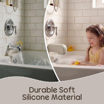 Silicone Baby Bathtub Spout Cover, Upgraded Faucet Protector for Kids - photo 4