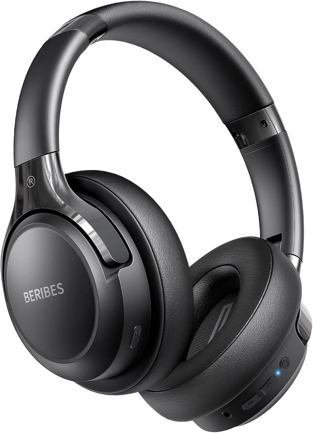 Bluetooth Headphones Over Ear, 65H Playtime and 6 EQ Music Modes Wireless Headphones with Microphone, HiFi Stereo