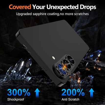 for Samsung Galaxy S26 Camera Lens Protector, Individual Metal Ring Tempered Glass Lens Cover, [Strong Adsorption] Scratch Resistant Ultra-Thin HD Clear Lens Cover, 1 Set-Black