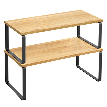 Cabinet Organizer Shelf, Set of 2 Spice Rack, Kitchen Storage