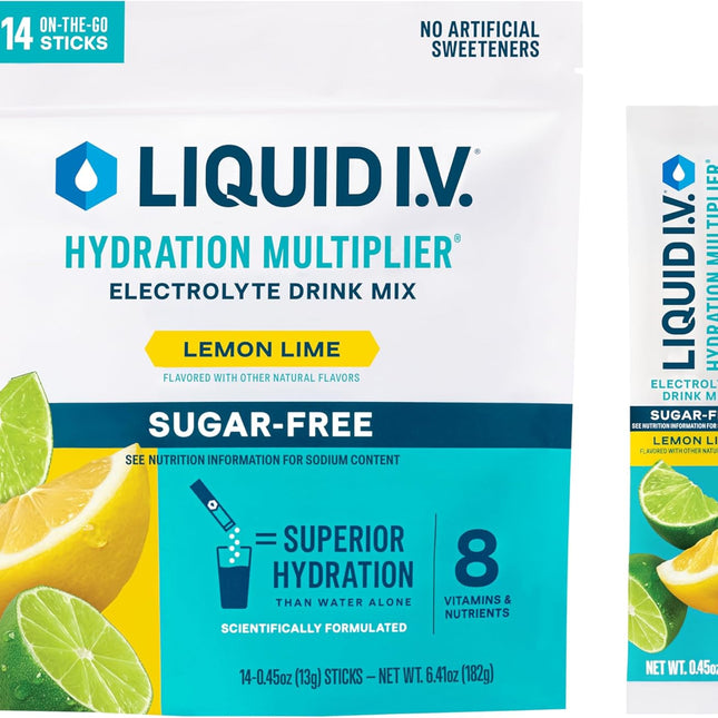 Liquid I.V. Sugar-Free Lemon Lime - Front