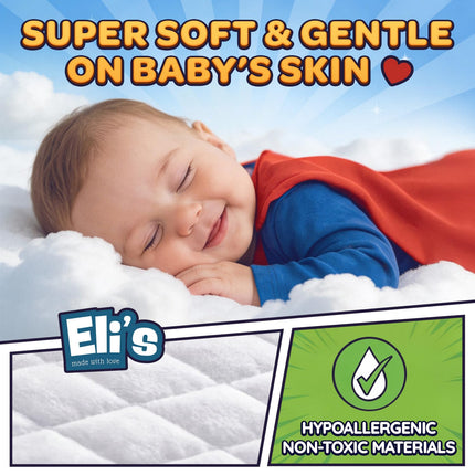 Super Sleepers Baby Diaper Booster Pads - 30 Pads - Overnight Leak Protection - Absorbent Diaper Inserts for Extra Dryness, Liners for Babies & Toddlers, Reduce Night Changes - 1 Pack