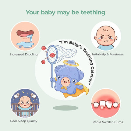 Momcozy Baby Teething Toys, Food Grade Silicone Baby Teether，Teething Mitten for Babies 0–6 Months，Teethers for Babies 6–12 Months，Anti Drop Wrist Teether with Multiple Chew Points， Grass Green