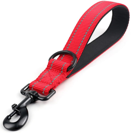 Short Dog Leash for Close Control & Training, 18", Black