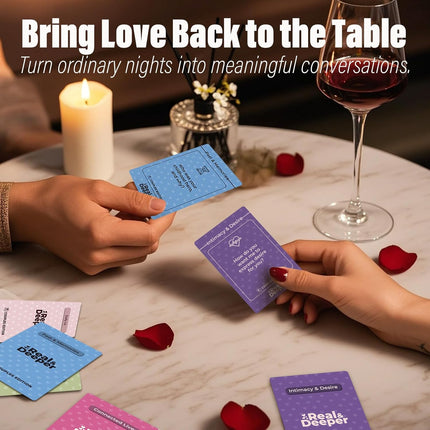 Couples Games - 150 Couples Deep Conversation Cards, Romantic Games Great for Memorable Date Nights - Game Nights to Get Intimate Connections - Wedding Gifts, Valentine’s Day Gift for Couples