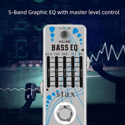 Stax Equalizer Guitar Pedal Analog 5 Band Graphic EQ Guitar Effects Pedals True Bypass