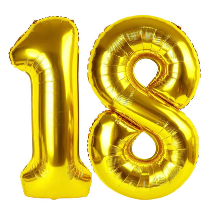 Gold 1 Balloon - Number Balloon 40 Inch, 1st Gold Birthday Decorations