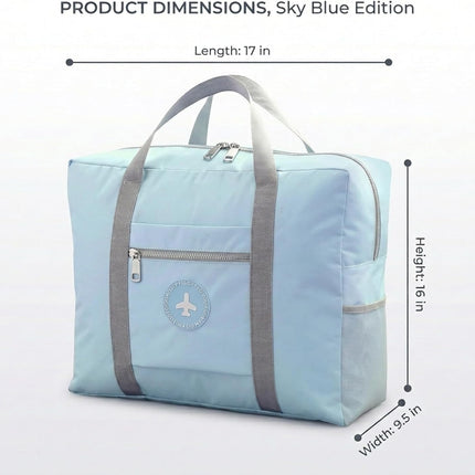 Backless Booster Seat Travel Bag - Booster Seat Bag For Airport - Booster Seat Cover For Airplane Travel (blue)
