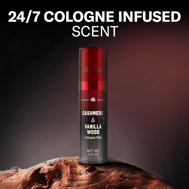 Cashmere + Vanilla Wood Cologne Mist for Men, 3.8 oz