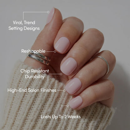 Sugar BB Super Short Baby Pink Press-On Nails Kit - photo 3