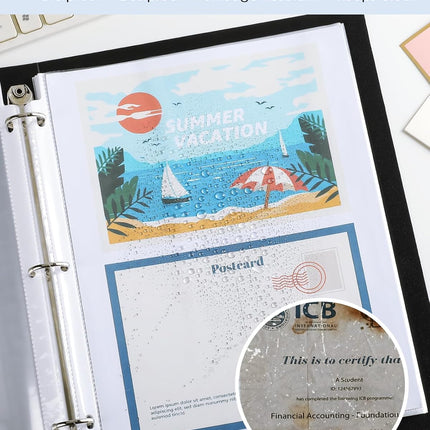 Sheet Protectors 8.5 x 11 Inch, Clear Top Loading Page Protectors for 3 Ring Binder, Polypropylene Plastic Sleeves, Letter Size Document Protectors, Office & Home, 50 Pack