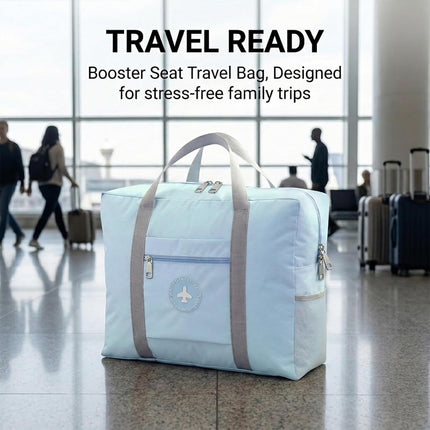 Backless Booster Seat Travel Bag - Booster Seat Bag For Airport - Booster Seat Cover For Airplane Travel (blue)