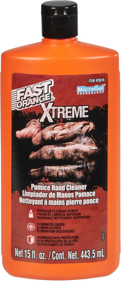 Heavy Duty Hand Cleaner, Natural Citrus Scent, Waterless Cleaner For Mechanics, Strong Grease Fighter, Eliminates Odors