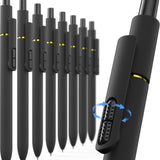 8 Pcs Gel Pens, Quick-Dry Long Lasting Black Ink-0.7mm Fine Point
