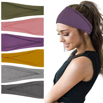 6 Pack Headbands for Women, Boho Wide Head Bands & Hair Accessories