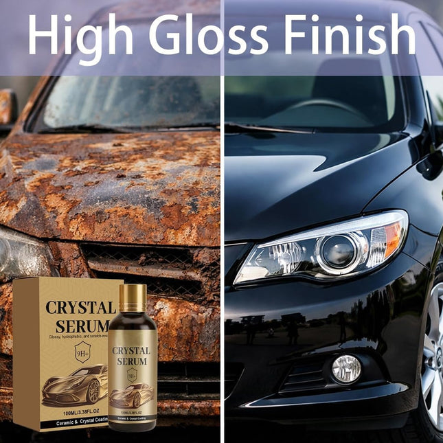 SourcetoHome 100ML PTZ Crystal Serum Advanced Graphene Ceramic Coating for Cars, 9H Hardness, 2PCS Set, Super Hydrophobic Anti-Scratch UV Protection for Vehicle Exterior - supplement facts label