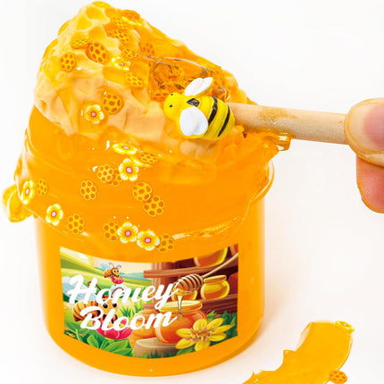 DIY Clay Honey themed slime(7oz) - Jelly Textured Slime - Handmade Slime - ASMR Slime