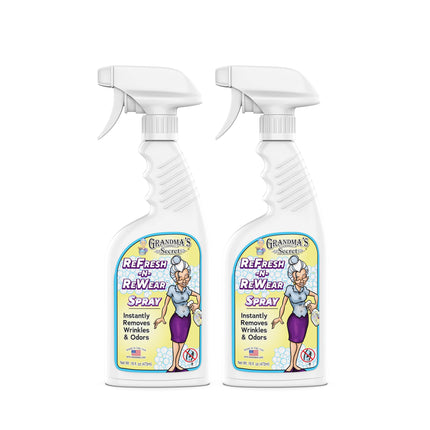 Spray quitamanchas para ropa - sin cloro, blanqueador ni toxinas - removedor de manchas de tela elimina aceite, pintura, sangre y manchas de mascotas - combo de 16 oz y 2 oz, DuoPack