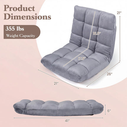 Floor Chair, 14 Positions Adjustable Floor Gaming Chair