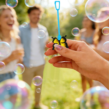 20-Pack Insect & Garden-Themed Bubble Wands – Assorted Designs (Butterfly, Bee, MOM) Party Favors, Goodie Bag Stuffers & Piñata Fillers for Garden Birthdays, Mother’s Day Gatherings & Backyard Picnics