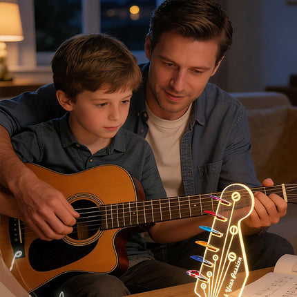 Light Up Guitar Pick Holder, Guitar Gift for Music Lovers