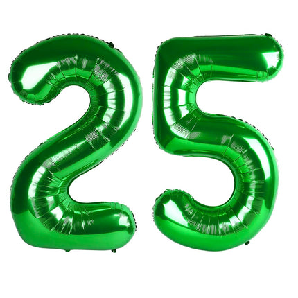Number Balloons 5 Balloon Blue Birthday Decorations for Men Party, 40 Inch