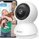 2K WiFi Cameras for Home Security, Security Camera Indoor, Baby/Pet Camera with Phone App, 2.4/5GHz, Motion Detector, Night Vision, 2-Way Audio, SD/Cloud Storage, Works with Alexa & Google Home