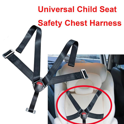 5 Point Baby Seat Chest Harness Clip and Universal Child Seat Chest Harness Clip Buckle Replacement Accessories for Kids Trend Adjustable Guard Pushchair