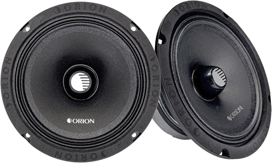 High Efficiency 6.5-Inch Mid-Range Bullet Loudspeakers, Pair