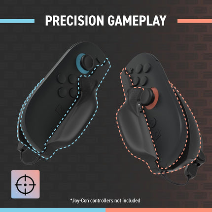 Hyperkin [2 Pack] Joy‑Track Duo Ergonomic Mouse Grip for Nintendo Switch 2 Joycon 2, Gaming Controller for Switch 2 Joy Con Accessories, Offering Precision and Comfort