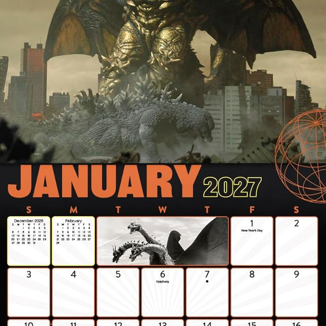 2027 Godzilla - Classic Wall Calendar