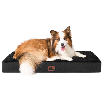 Cama ortopédica para perros grande con funda extraíble lavable, 41IN gris