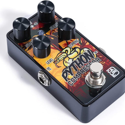 Caline Mini Guitar Compressor Pedal G Series G012 Pure Analog Compression Effect Guitar Pedal for Electric Guitar True Bypass Design