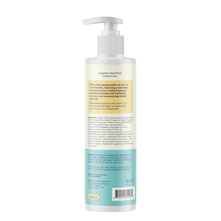 Hello Bello Baby Premium Shampoo & Wash, Coconut Vanilla Scent, 10oz Bottle