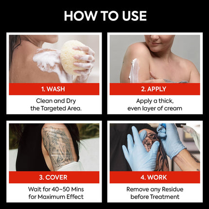 Numbing Cream Extra Strength: Tube Numbing Cream Maximum Strength Long Lasting with Arnica and Emu Oil 1.75 Fl Oz