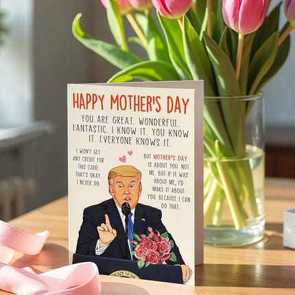 Funny Mothers Day Card, Humor Mothers Day Gifts for Mom from Daughter Son, Unique Mother’s Day Card for Wife from Husband